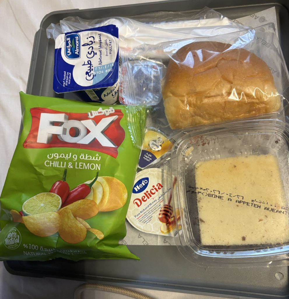 寝台列車の朝食