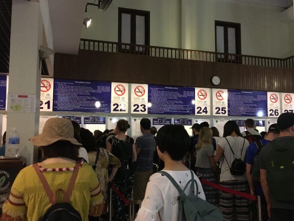 アンコールワットのチケットブース