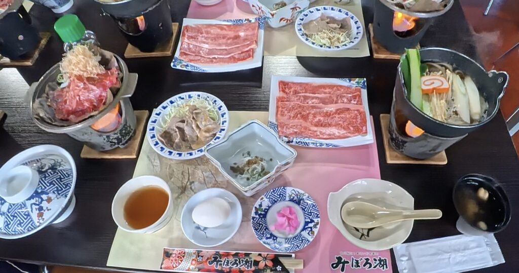 飛騨牛づくしの夕食